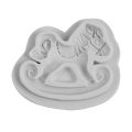 Multiuse Rocking Horse Shape Silicone Mold kids toy horse shape Fondant Silicone Mold for Cakes Decoration, horse Shape Creative Decorative Silicone Craft Mould Tool Baking Tool. 