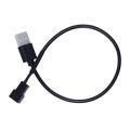 30cm USB Male to 3 Pin Adapter Cable Connector for PC Computer Case CPU Fan. 