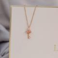 【Hot demand】Enacolor Crystal Star Planet Meteor Shower Key Necklace Pendant Women Girl Valentine's Day Gift. 