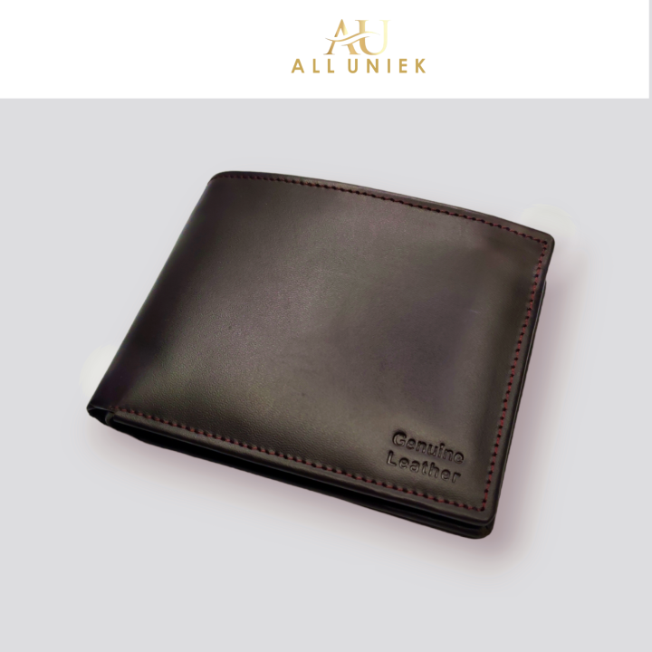 Pure Leather wallet for men branded cow leather latest design slim card holder wallets for men and boys | Black Brown Coffee