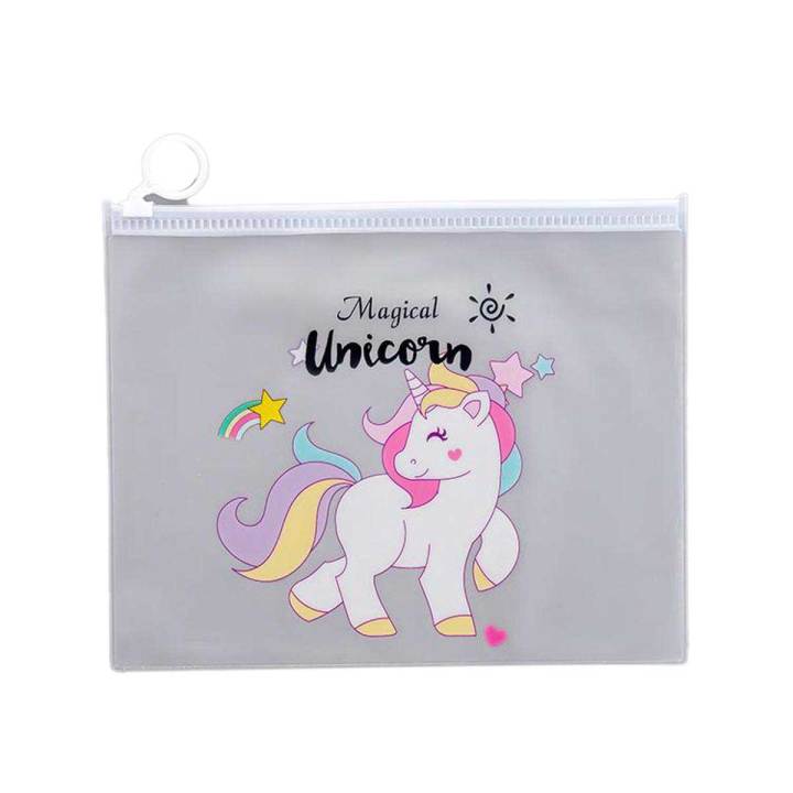 Kawaii Transparent Pencil Case Unicorn School Office Student Kids Pencil Cases Pen Box Pencil pouch Cute Unicorn Pencil Case for Kids School I'm a unicorn Magical Unicorn Funky Cute style