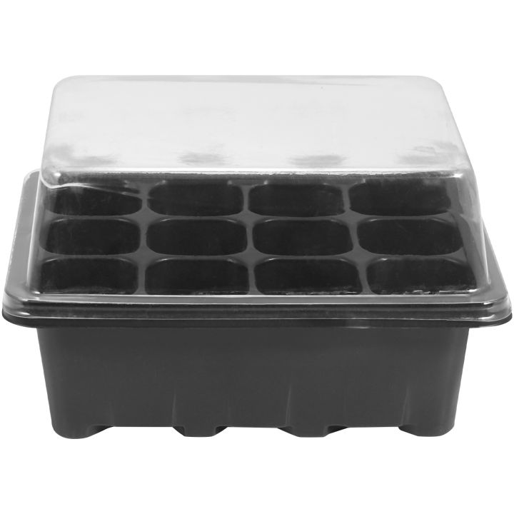 8 Pcs Seed Trays with Lids 12 Cells Seed Tray Plastic Seed Propagator Tray Set Seedling Trays Sprouting Trays