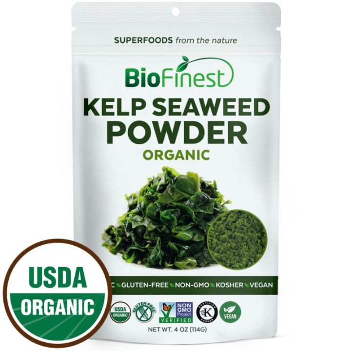 Kelp Seaweed Powder - 100% Pure Freeze-Dried Antioxidants Superfood -Detox Weight Management Boost Digestion