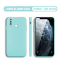 Jizetin for Vivo Y19 Case Thin Soft Luxury Square Liquid Silicone Phone Case Candy Cover. 