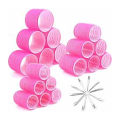 Large, Jumbo and medium Velcro Hair Rollers & Curlers plastic ( Pack of 6 and multi options). 