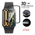 3D Protective Film For Xiaomi Band 9 Pro Full Curved Edge Screen Protector - Pack of 2. 