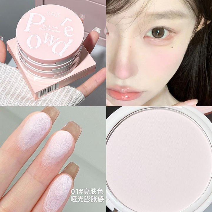GDPN CACE New Pink and White Soft Mist Powder Compact Three-Color No ...