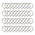 40 Pack Curtain Rings, 38mm Internal Diameter iron Curtains Rings Hanging Rings for Curtains and Rods, Silver. 