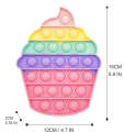 UNICORN & CUPCAKE POP IT FIDGET TOY SET. 