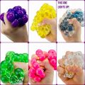 Colorful Squishy Mesh Balls Stress Ball Toys Color Changing, Squeeze Stress Balls for Teens Kids, Stress Relief Balls for Easter Stocking, Stress Relieve Balls Color Change (Green/Yellow/Blue/Purple). 