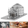 Metal Jigsaw Puzzle Pantheon in Rome - Unassembled Kit. 