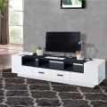 TV Stand For 60" TV Cabinet (Console)TV Stand with Media Compartments in Black and White Entertainment Center, Black & White Modern TV Cabinet - for Media Player, Game Console. Used For Multipurpose. 