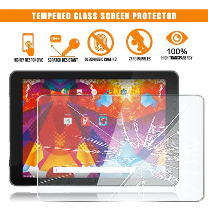 For Argos Alba 10 Inch Tablet Tempered Glass Screen Protector Premium Scratch Resistant Anti-fingerprint Film Cover