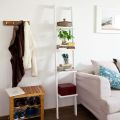 Modern 4 Tiers Ladder Shelf Bookcase,Wall Shelf,Storage Rack Stand,Display Shelf. 