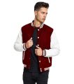 Unique Venue - Maroon - Stylish High-Quality Baseball Coat / Varsity Jacket For Mens. 
