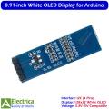 4 pin Original 0.94'' or 0.96'' Yellow Blue OLED IIC Serial OLED Display Module 128X64 I2C SSD1306 12864 LCD Screen Board For Arduino by Electrica. 