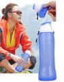 Foldable Water Bottle Silicone For Camping Traveling. 