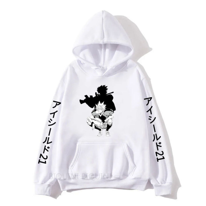Eyeshield 21 Youichi Hiruma Anime Graphic Hoodies Mens Clothing Japanese Streetwear Harajuku Hip Hop Fleece Pullovers Male Hoody