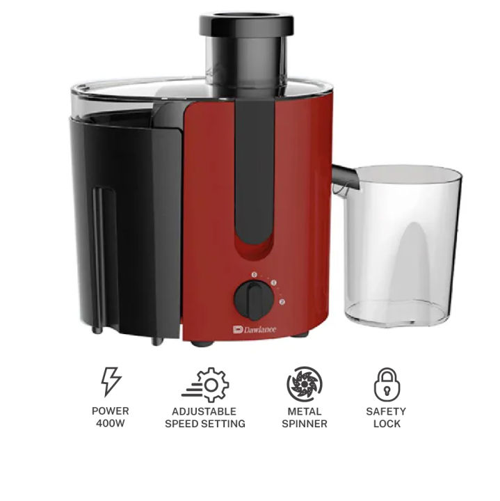 Dawlance Hard Fruit Juicer DWHJ 4002 RB/ with Overheat Safety Protection- 2 Years Brand Warranty