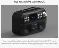 I-BOX Shuffle Bluetooth Hi-Fi Speakers Sound System Heavy Bass, CD player & FM radio, USB player, Aux-in, Wireless Charging 10W Stereo Surround Sound UK Imported. 