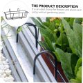 Hanging Flower Rack Rectangular Planter Metal Fence Planters Iron Flowerpot Shelf Outdoor Planters Hanging Planter Hanging Basket Wall Mounted Planters Balcony Plant Baskets. 