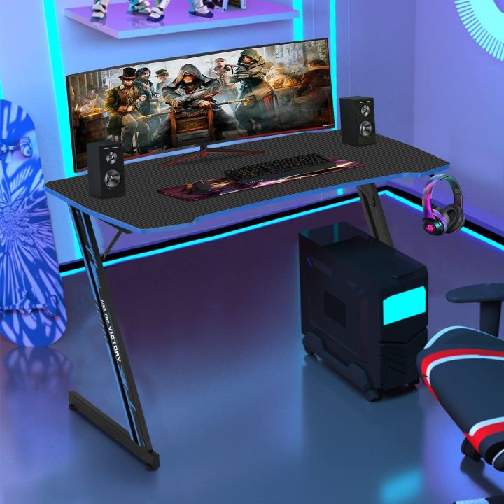 Gaming%20Desk%20Z%20Shaped%2048%20inch%20Gaming%20Workstation%20Ergonomic%20Gaming%20Table%20PC%20Computer%20Desk%20with%20Headphone%20Hook%20for%20Game%20Players,%20(customized)%20-%20Image%202