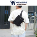MENSPE Men Fashion Shoulder Bags Sling Chest Bag Cross Body Bags Messenger Bag Waterproof Cross Body Bag Large Capacity Sling Bags Simple Casual Sport Street Bag Student Teenager Bag. 