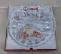 Isfahan Glass Divided Serving Plate 3 Partition Glass Dry Fruit Dish. 