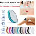 Hair Removal Painless Physical Manual Epilator Crystal Hair Eraser Nano Glass Hair Removal Washable Portable Hair Removal Device Beauty Tool Hair Eraser Stone for Man and Women Arms Legs Back Normal Quality. 