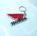Keychain Honda Wings Red Black Universal Bike Lovers Keychain Plastic. 