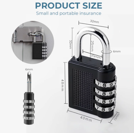 4%20Digit%20Password%20Combination%20Lock%20for%20Suitcase,%20Locker,%20Drawe%20-%20Resettable%20Combination%20Code%20Padlock%20for%20Total%20Security%20-%20Image%202