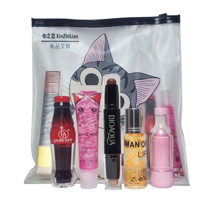 Huxia%20Beauty%20Pack%20Of%205%20One%20Cola%20balm,%20Love%20Gloss%20Blush,%20Bioaqua%20Concealer,%20Moji%20blush,%20Lamp%20Gloss%20With%20pouch%20%20For%20Girls%20And%20Women%20-%20Image%202