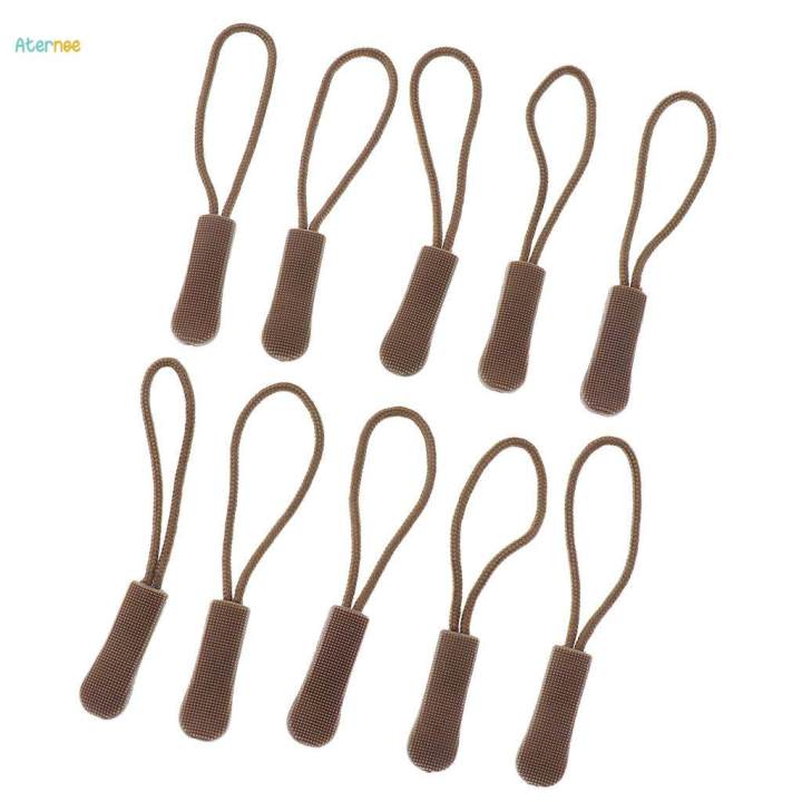 3x10pcs%20Zipper%20Pull%20Cord%20Zip%20Puller%20Fastener%20Slider%20Replacement%20Tan%20-%20Image%205
