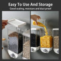 plastic grain storage box for kitchen | wall storage box | wall mounted Grain Storage Box | 1500ml Transparent Body Eco-Friendly. 