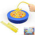 45pcs Fishing Game Toy Set With Rotating Board With Music On/Off Switch For Quiet Play Includes Fishes And Fishing Rods Best Gift For Kids. 