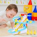 Musical Spider Man And Duck Roller Coaster Track Set With Tiny Penguin Toys With Lights & Sound. 