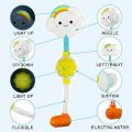 Children's Electric Handheld Shower Head，Rainbow Cloud Spray Water Kids Bathtub Faucet Bathroom Accessory，Bathtub Water Game with Electric Shower Head and Sucker for Kids，for Infants Toddlers. 