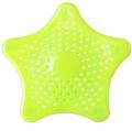Silicone Rubber Five-pointed Star Sink Filter Sea Star Drain Cover Sink Strainer Hair Catcher Leakage Filter for Kitchen and Bathroom- Multicolor. 