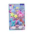 Fancy Unicorn Eraser Set - 7 Different Pieces In Set - Creative Unicorn, star and rainbow fantasy eraser. 