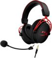 HyperX Cloud Alpha - Gaming Headset, Dual Chamber Drivers, Legendary Comfort, Aluminum Frame, Detachable Microphone, Works on PC, PS4, PS5, Xbox One/ Series X|S, Nintendo Switch and Mobile – Red ( WITHOUT BOX AMERICAN USED ). 