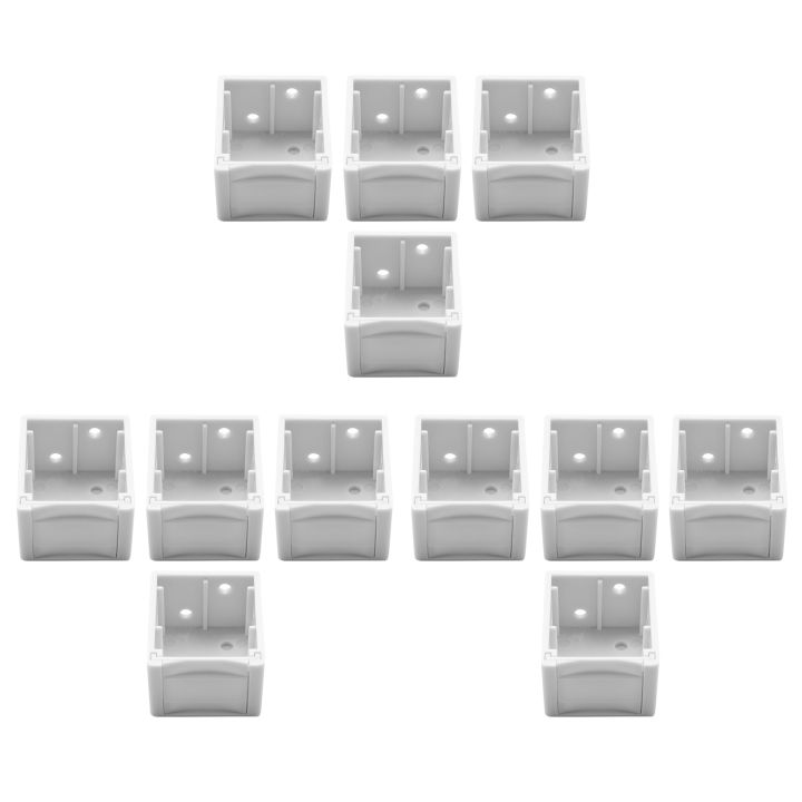 12X 1 Inch Blind Brackets White Profile Box Mounting Bracket Window ...