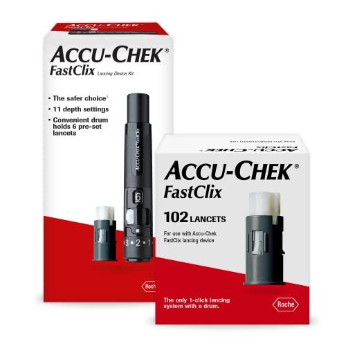 Lancing Device for Diabetes Blood Testing 40 Lancets)