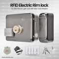 Electric rim lock - door lock - main gate lock 12V DC RF ID card and tag 125Khz with keys - Security lock. 