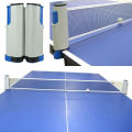 Retractable Table Tennis Ping Pong Net Rack - Black. 