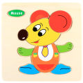Puzzle children's woody intellectual development 3 three-year-old brains little boy and girl three-dimensional 1-2 toy early education. 