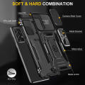 Lereach For Samsung Galaxy A73 5G Thick Armor Mobile Phone Case TPU+PC Hard Ring Car Ring Bracket Shockproof Back Cover Camera Protection. 