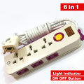 Lareg collection of 3 / 4 / 5 / 6 / 8 / 10 / 12 Way High Quality Universal Power Extension Board With Multiple EU / UK Sockets  Individual Switches & indicator 3.5 Meters Long Cable (1.00mm) , 2 Round Pin Plug. 