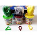 KIDCO Play Dough Pack of 3 Bottles With 3 Shapes. 