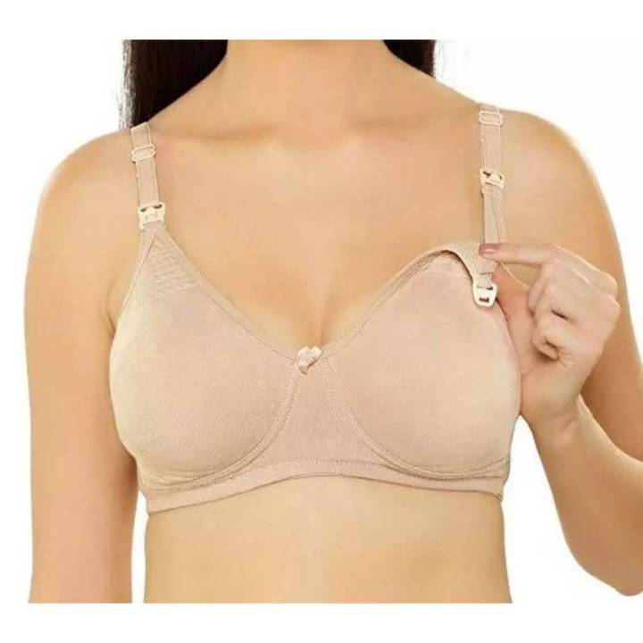 Maternity bra / Nursing Bra stage wireless front opening buckle full cup breast feeding bra