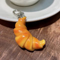 Simulation Food Toy Model Pendant Keyring Personalized Croissant Package DIANGUI. 